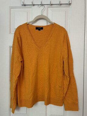 Banana Republic V-Neck Forever Sweater Marigold